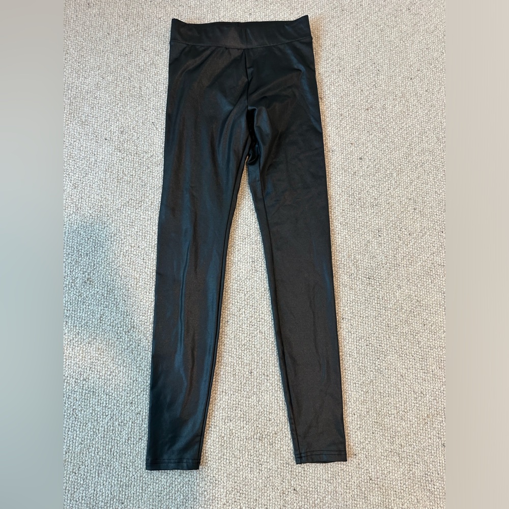 Mossimo Faux leather black leggings size XS